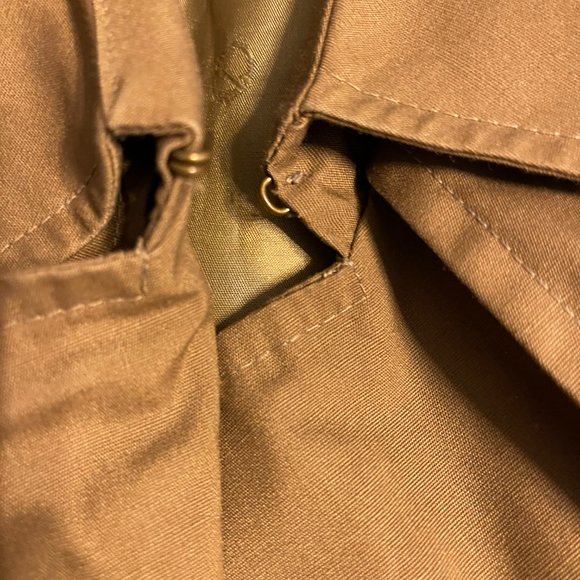 Christian Dior Monsieur Iconic Trench Coat Size 44R Gold Double Breasted Belted - Picture 14 of 14